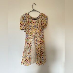 ZARA WOMENS FLORAL DRESS